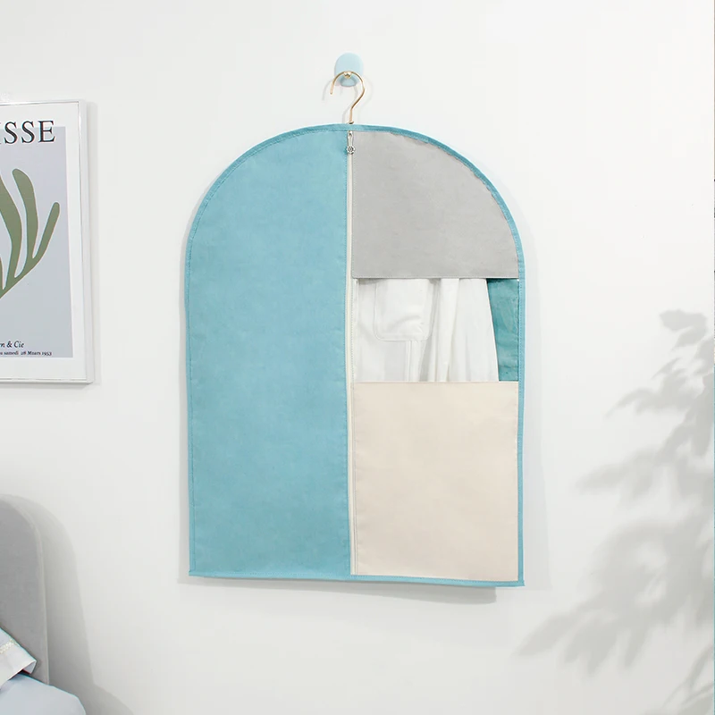 Univivi 10 Pack Suit Bags Garment Bag for Men Storage 40 inch Clothes Cover with Clear Window and ID Card Holder forSuit Jacket