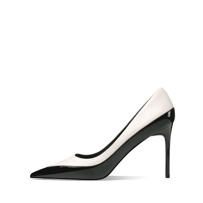 2024 Custom Manufacturer Ladies Heeled Pumps Comfortable Pointed Toe Stiletto Heels Mix Color Shoes-High Summer Collection