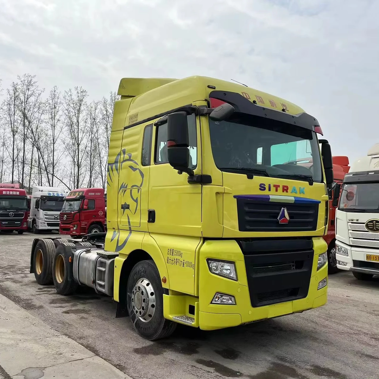 Китайский Национальный большегрузный грузовик SITRAK Truck C7H 6x4 трактор K371/400/420/380HP 10 колесный прицеп для продажи