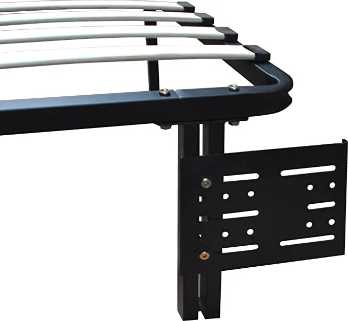 Platform Bed Frame Accessory: Universal Headboard/Footboard Brackets, Black, Set of 2