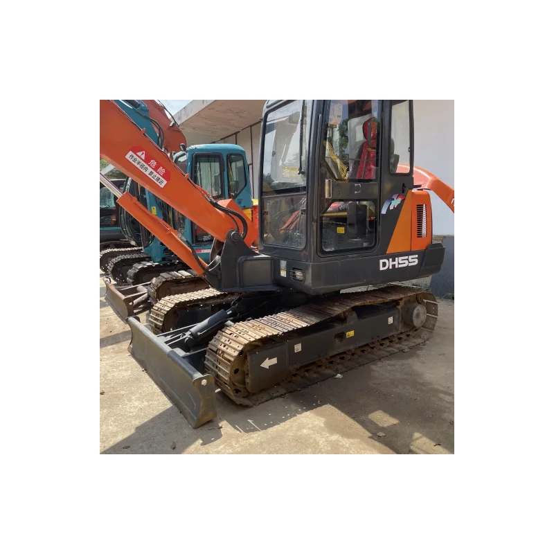 Korea Doosan Used Excavator DH55 Original Secondhand Hydraulic Crawler Machinery Suitable Construction Digger DH35 DX60-9