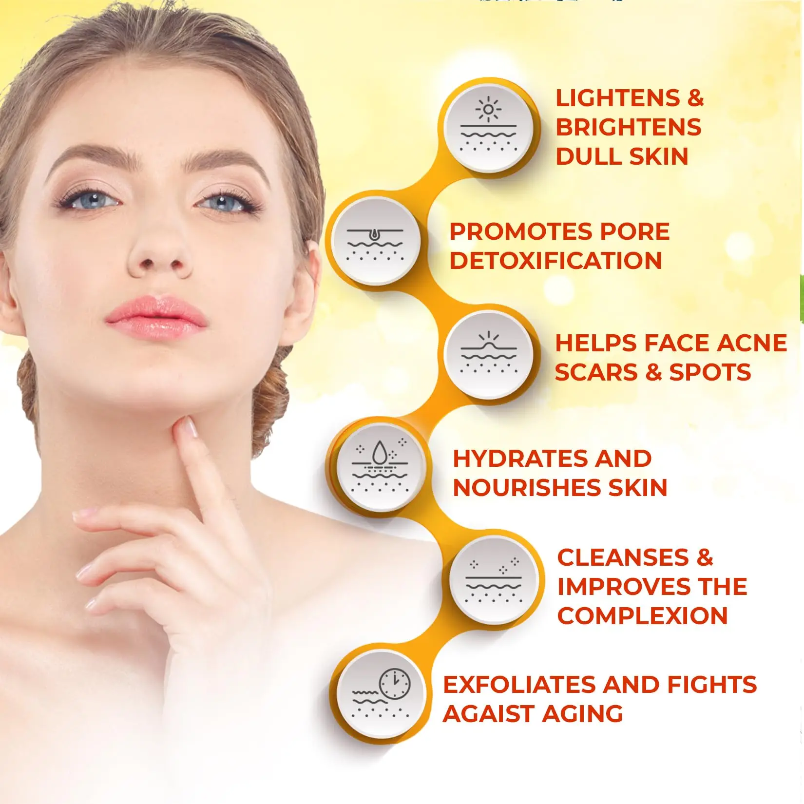 Customized Skin Care Products Acne Removal Turmeric Face Cream with Factory Price