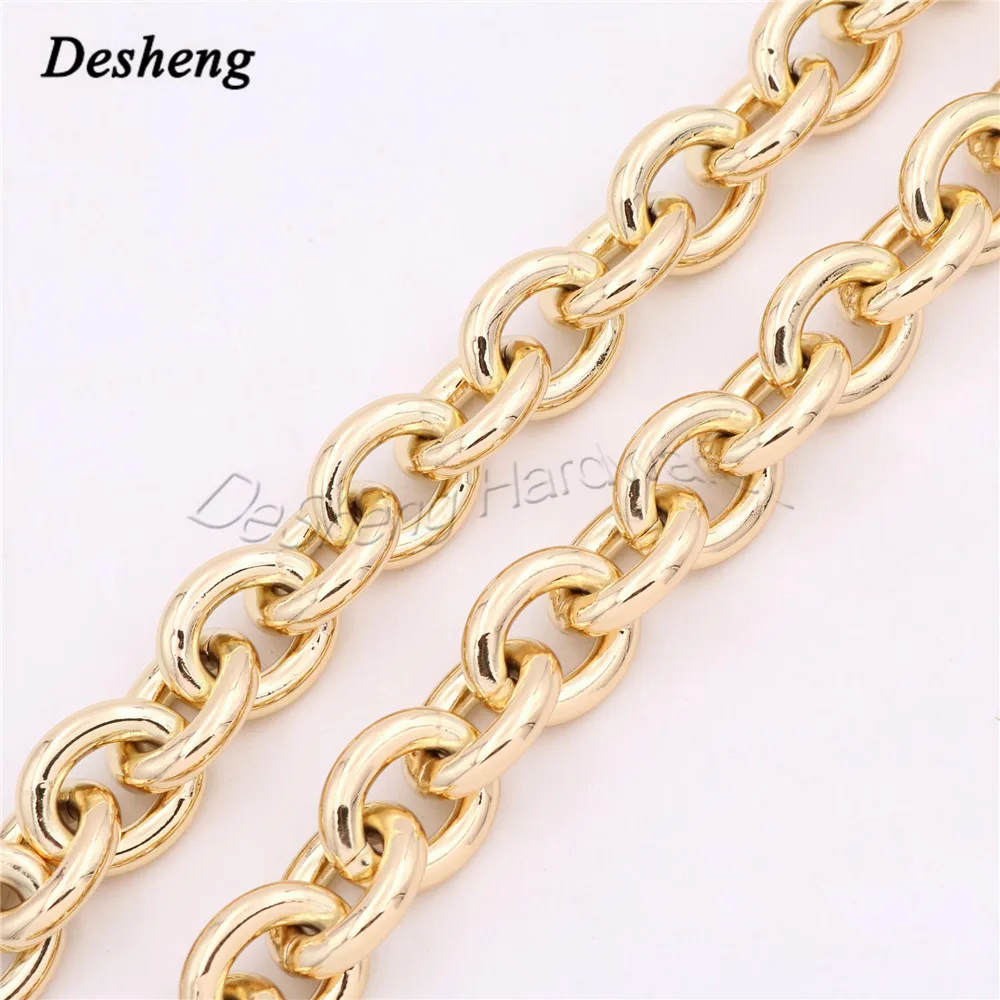 6mm Wholesale Aluminum Body Chains Handbag Shoulder Chains Thick Bag Handle Chains