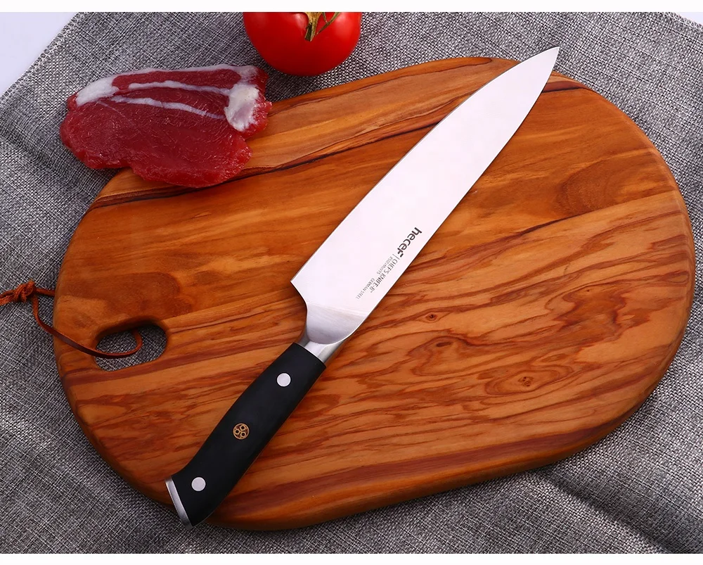 Super Sharp Solid  Steel Family Use Chef Knife 8 inch Kitchen Knife for Multiple Food Cutting
