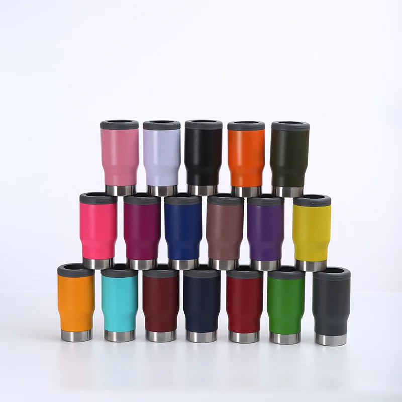 New Style Hot Selling, 12oz 14oz Double Wall Stainless Steel Vacuum Insulated Beer Can Cooler Sports Outdoors Holder Mugs/