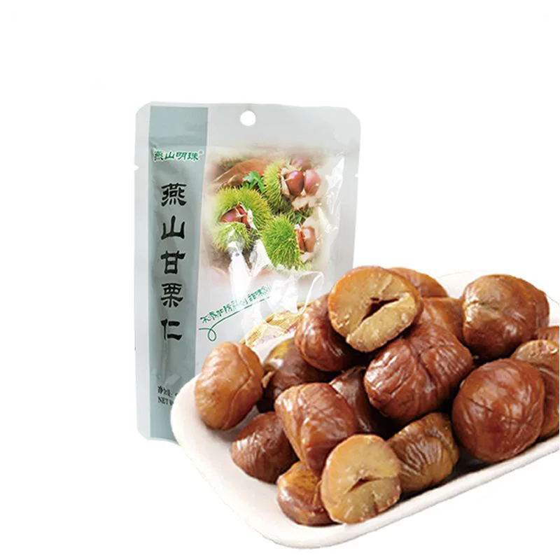 Китайские органические очищенные жареные каштаны, закуски, продукты