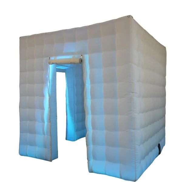 Commercial Top Quality Two Doors Wedding Led Inflatable Photo Booth in China for Sale