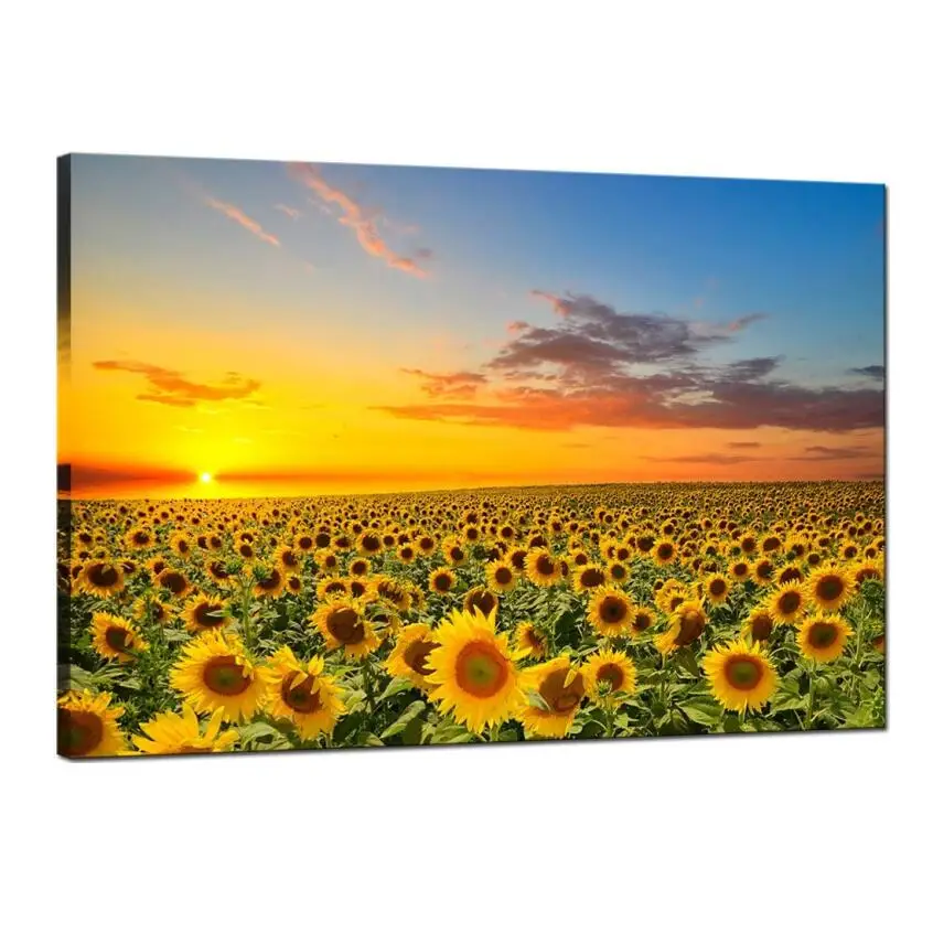 spring floral canvas printing big large flower acrylic oil canvas painting pictures for living room wall decoration