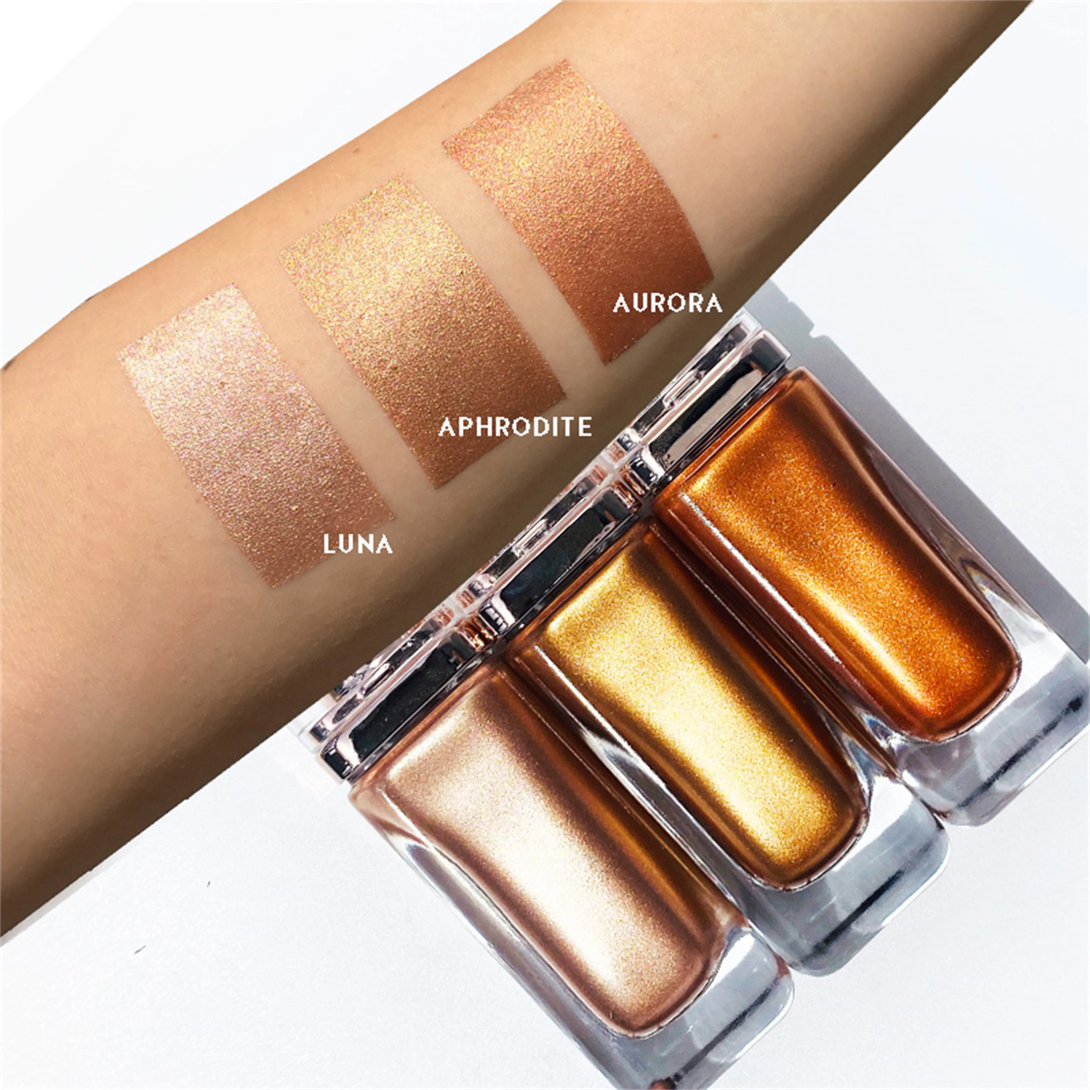 Private Label Wholesale Glow Lotion High Quality Body Shimmer Oil Non-Brand Makeup Face and Body Glitter Highlighter Spray