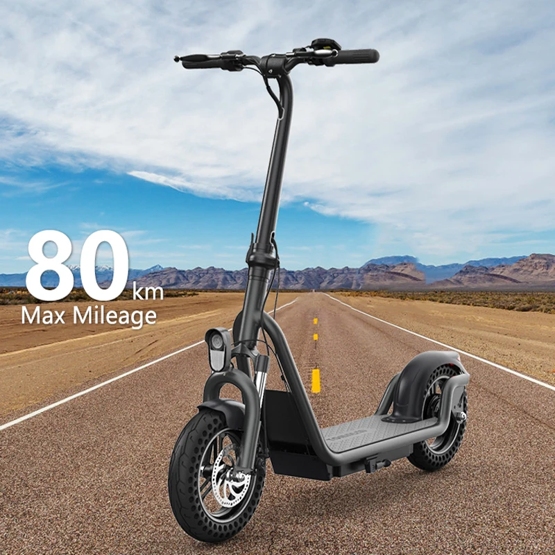 TOMOLOO F2 offroad long rang 80km 12inch motor kick e scooter two wheels fast foldable adult electric scooters eu warehouse