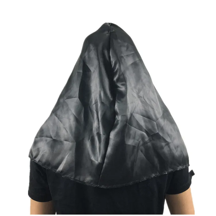 Hot sale realistic horror halloween nun masks and high quality black + white halloween mask