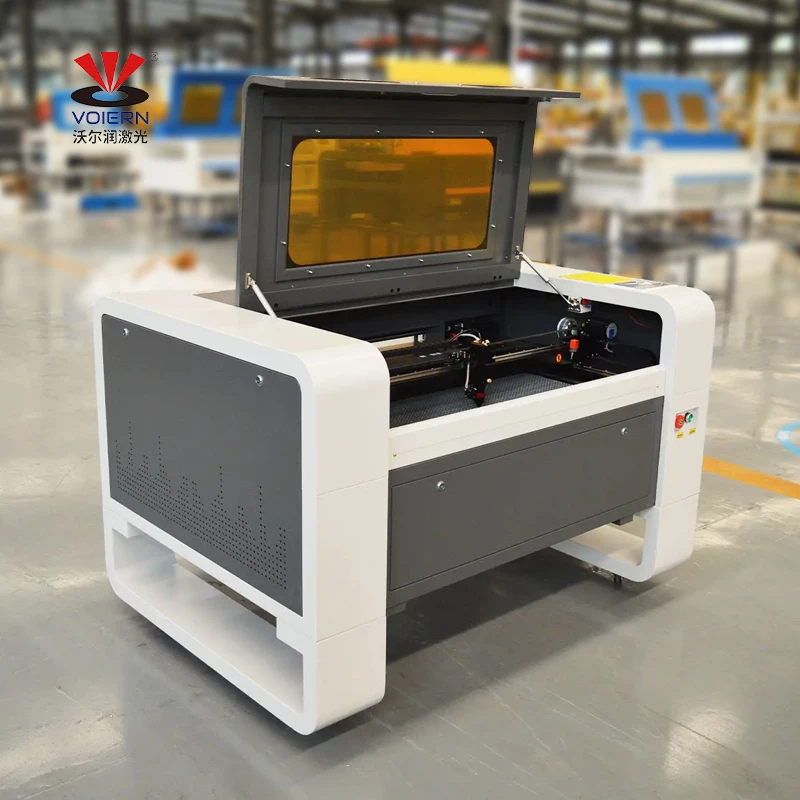 VOIERN Desktop CO2 Laser Engraver 6090 4060 1390 Model Water-Cooled Laser Engraving Machine Metal Leather Supports DXF DST PLT