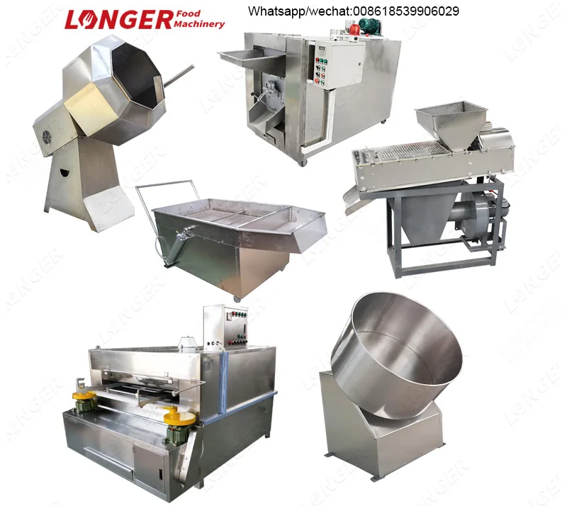 Small Sugar Coating Machine Chocolate Polishing Peanut Enrobing Chocolate Machinery
