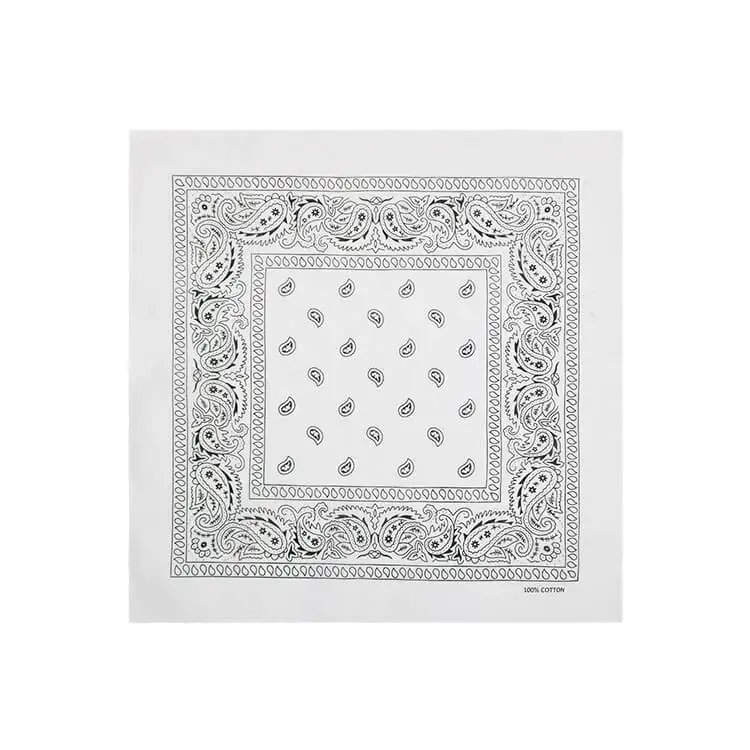 Multi-Purpose Cowboy Bandana Hat 22x22 inch Cotton Head durags bandanas