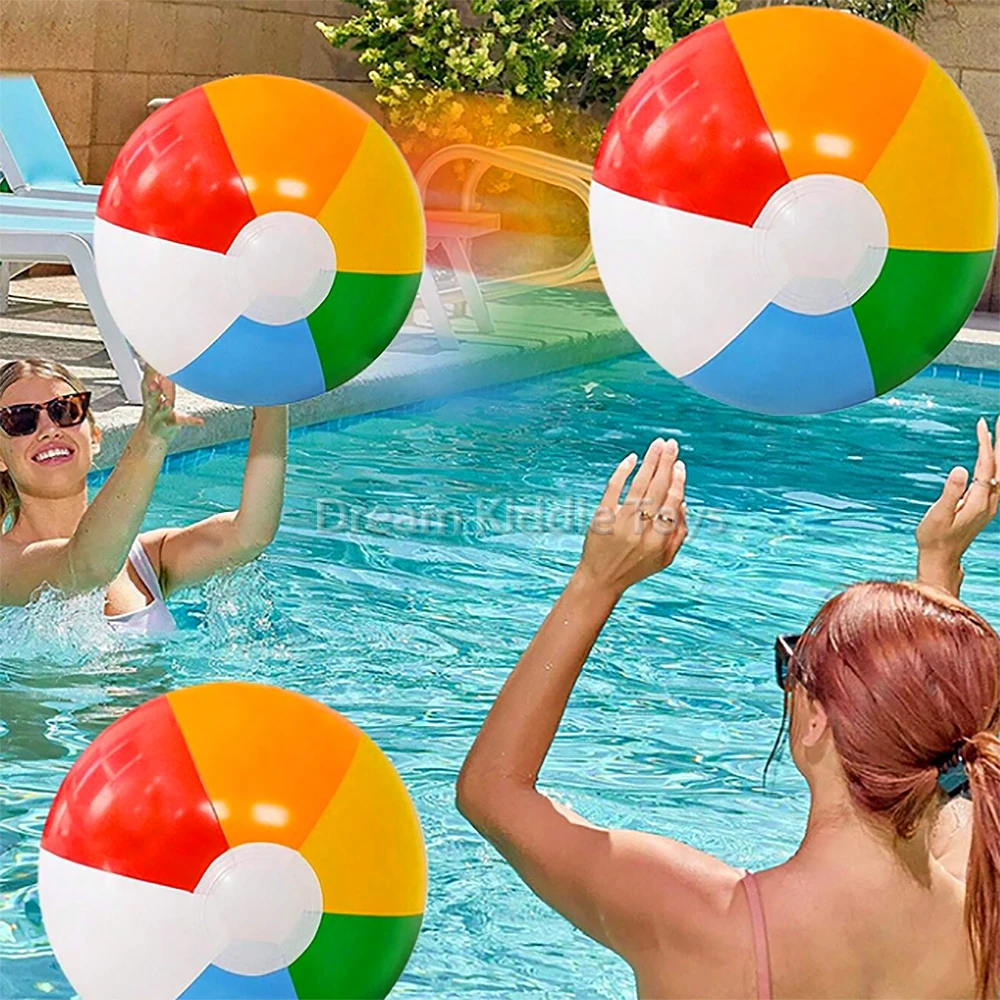 Wholesale inflatable Beach Ball custom logo brand Inflatable PVC Beach Ball water play equipment vinyl floating toys for amuse
