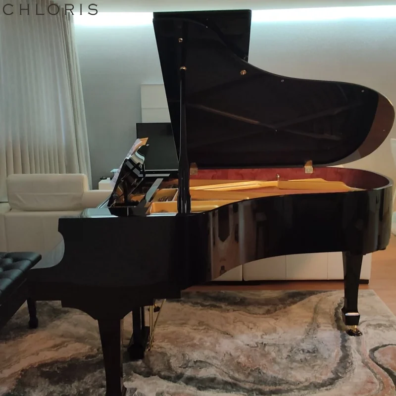 Grand Piano HG-186E black Polish Piano Keyboard with Great Sound