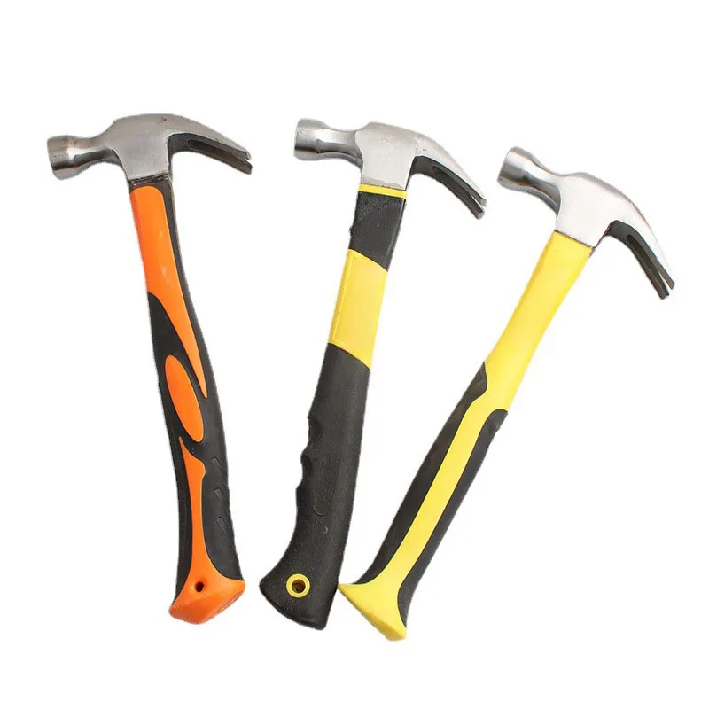Preferably industrial handle claw hammer with plastic handle small hammer geological hammer