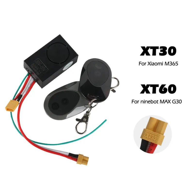 Scooter Alarm One Touch Start Electric Bike Alarm System 36 55V Anti Theft Security System for Electric Scooter