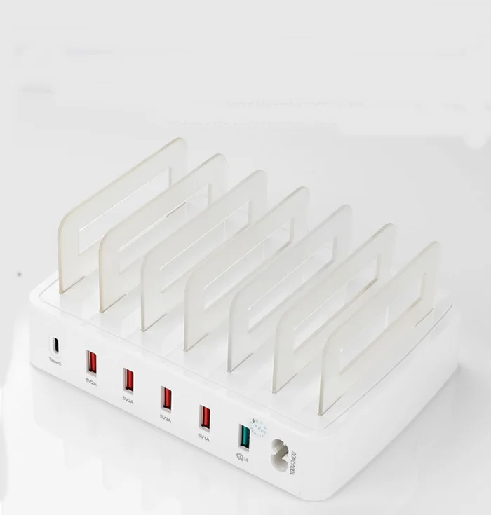 Manufacturer 6 Ports Mobile Phone USB Charger Tablet Fast Charging Head Station 5V8A 40W