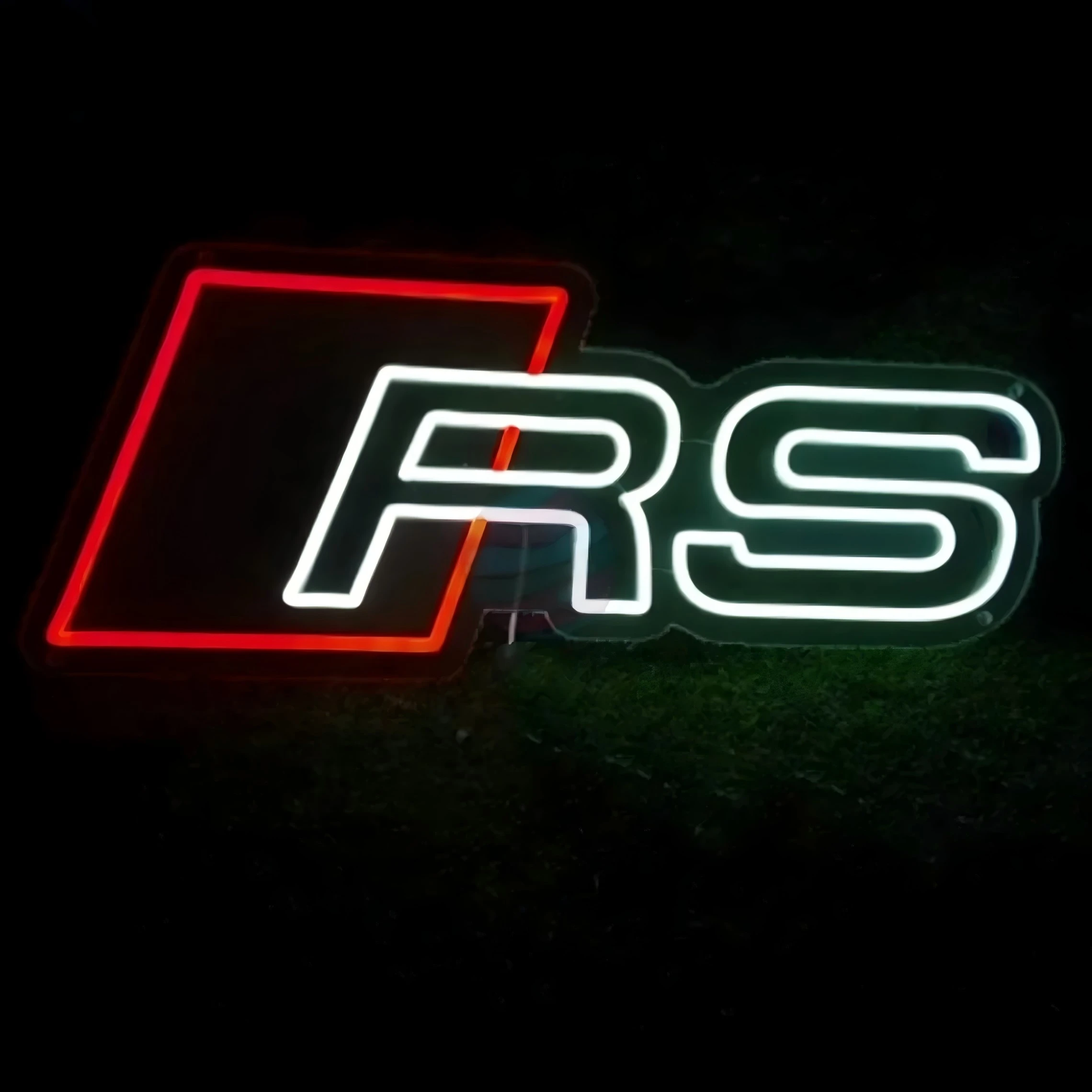 Ready to ship AudiRS car led glowing neon sign custom neon sign and flexible silicone trip led neon sing for decor