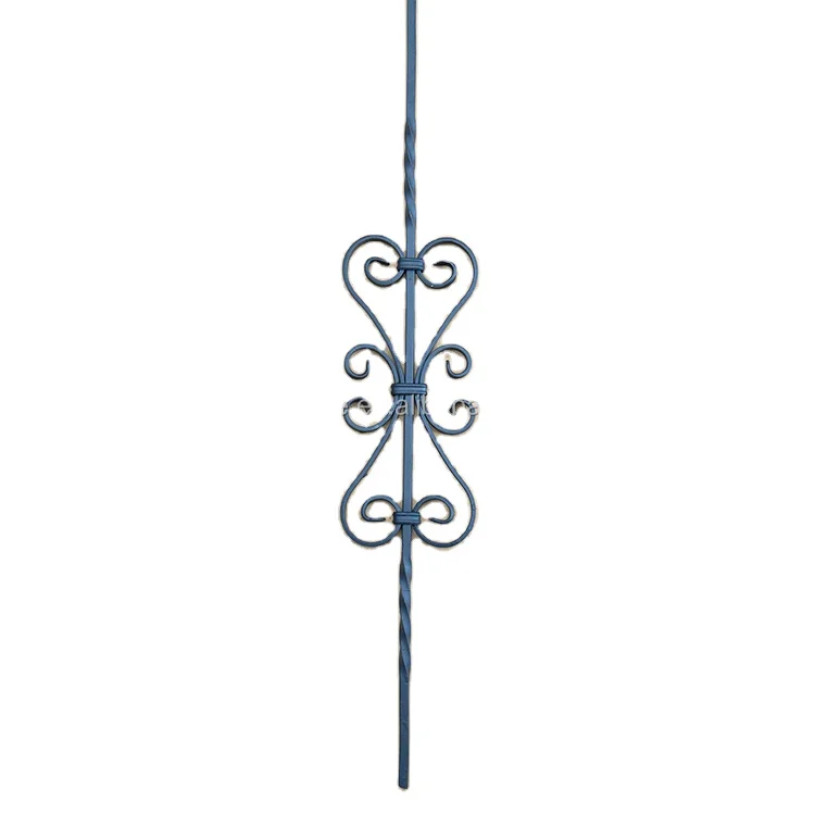 forged railing bar Steel fence decoration parts cast iron knuckle spindles iron porch balusters balcony grills Wholesale