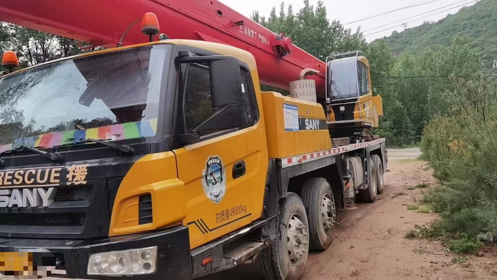 Used Truck crane Lifting Crane Sanny For big works on project fields 40t crane used