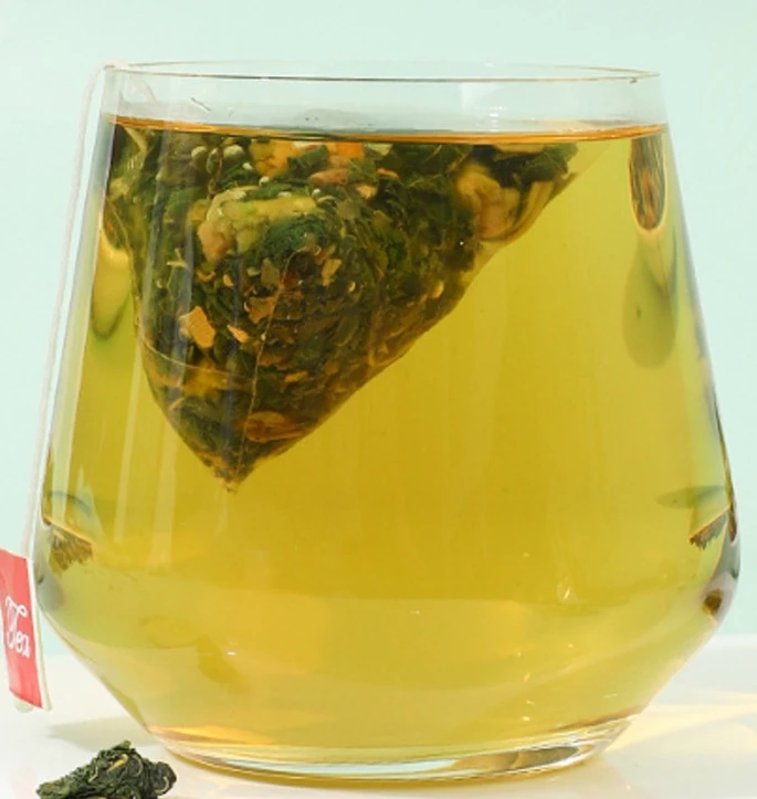 Mulberry Leaf Double Melon Flavor Health Tea in Triangle Bag Balsam Pear Wax Gourd Skin Box Cup Packaging Special Flower Tea