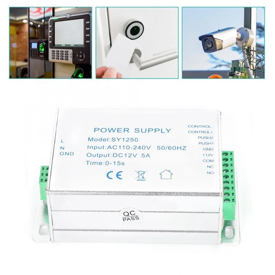  AC110-240V к DC12V/15V металлический переключатель питания поддерживает все виды входной