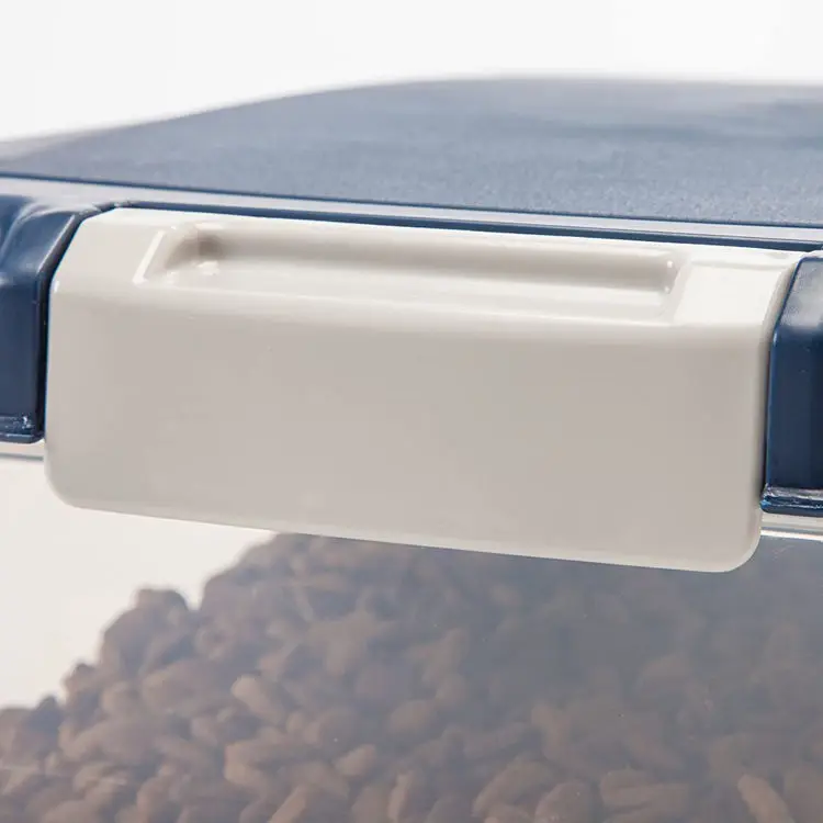 Airtight Pet Food Storage Container Combo With Spoon, Treat Box For Dog Cat Bird Food, Removable Pet Food Containers With Wheel