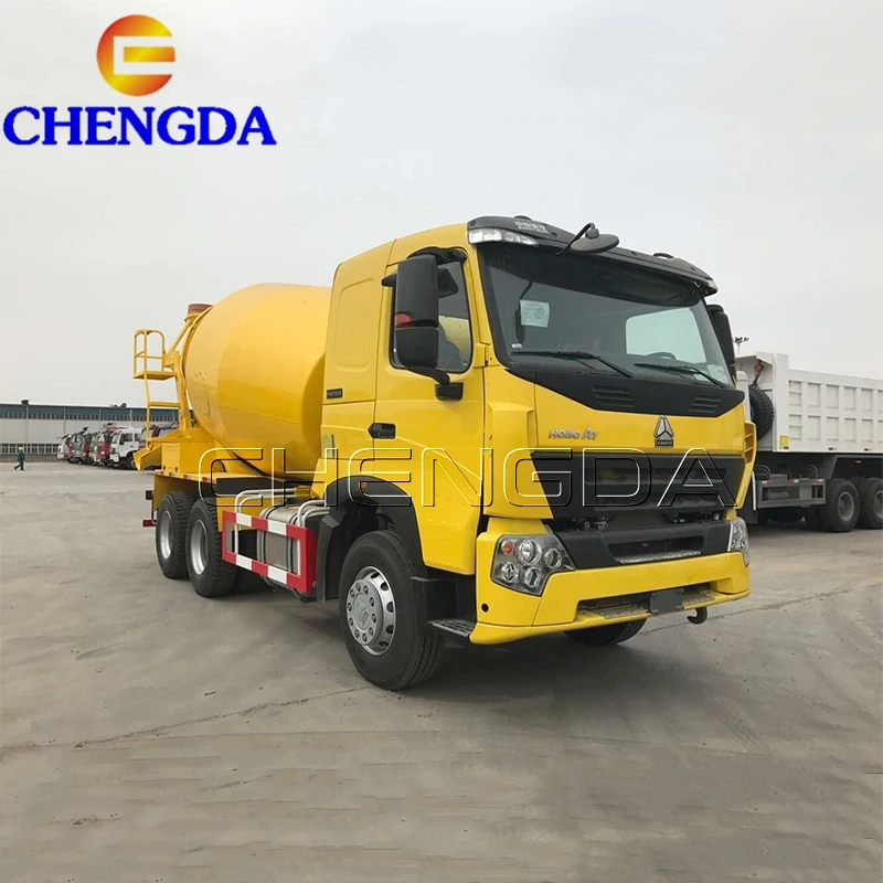  HOWO A7 6x4 желтые бетономешалки бетононасосные грузовики в