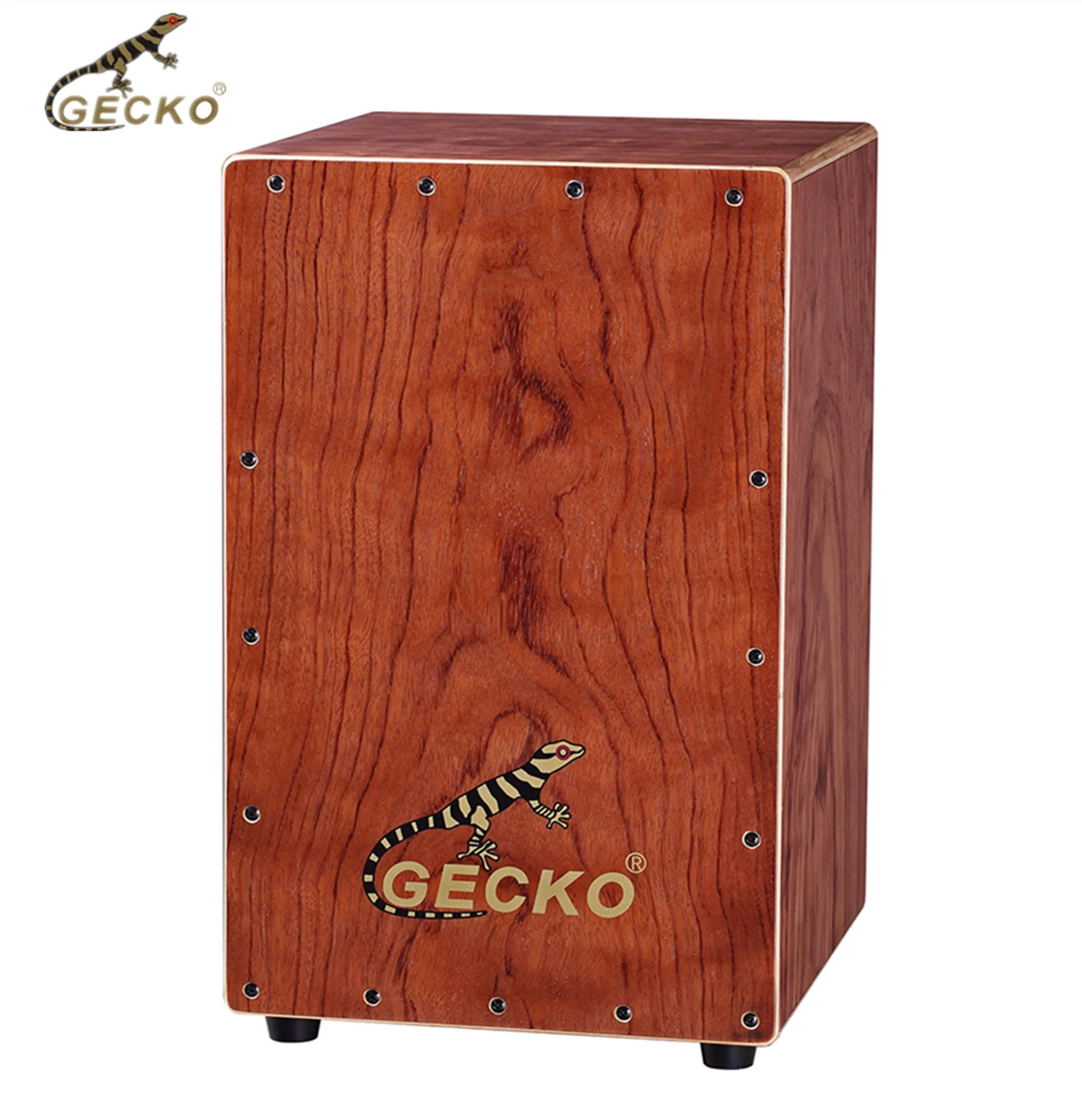 GECKO CL22 Cajon box drum Hot sale high quality satin matte coat natural Rosewood cajon box drum with steel string