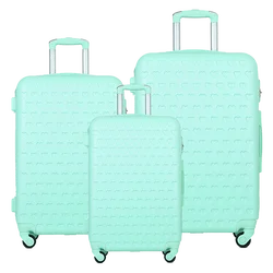 Factory Wholesale ODM/OEM Hard Shell  ABS 6 pcs/set Cosmetic and Luggage Trolley Suitcase  Sets