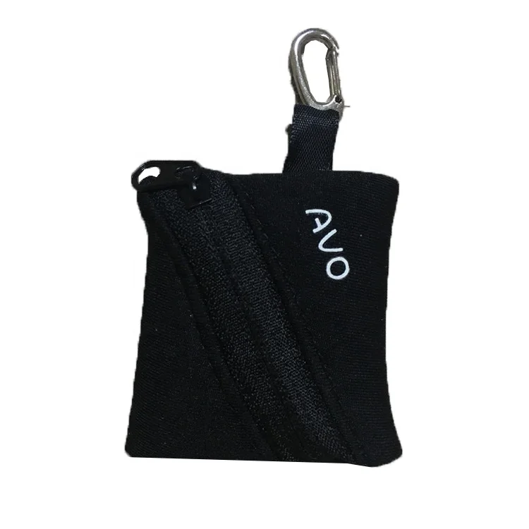 Factory Custom Polyester Portable Travel Small Necklace Jewelry Packaging Pouch Bag Fabric Zipper Key Coin Pouch