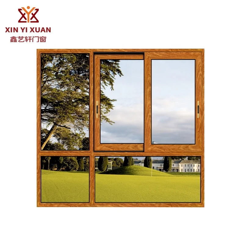 
Guangzhou aluminium windows at good price DOUBLE GLAZE ALUMINIUM WINDOWS with stainless steel screen sliding window kitchen 