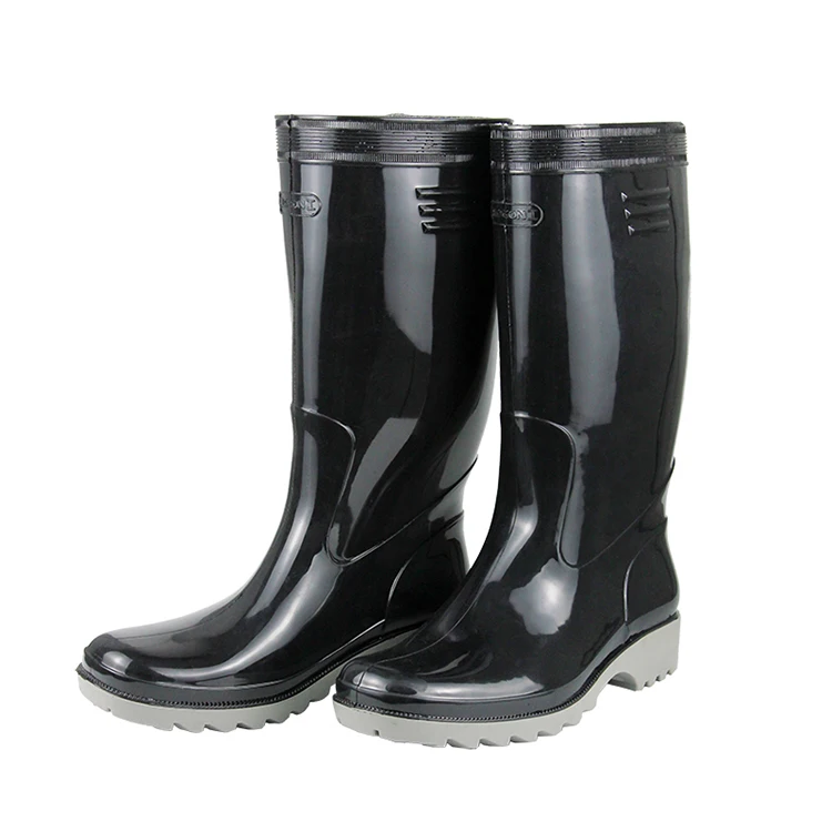 Suitable for factory agriculture fishing light wellington rain boots men and women PVC waterproof rubber rain boots