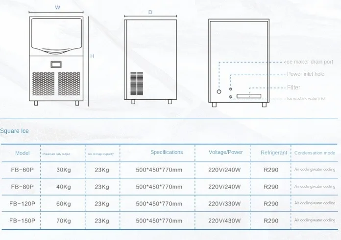 Hot selling Ice Making Machine Ice Maker Outdoor