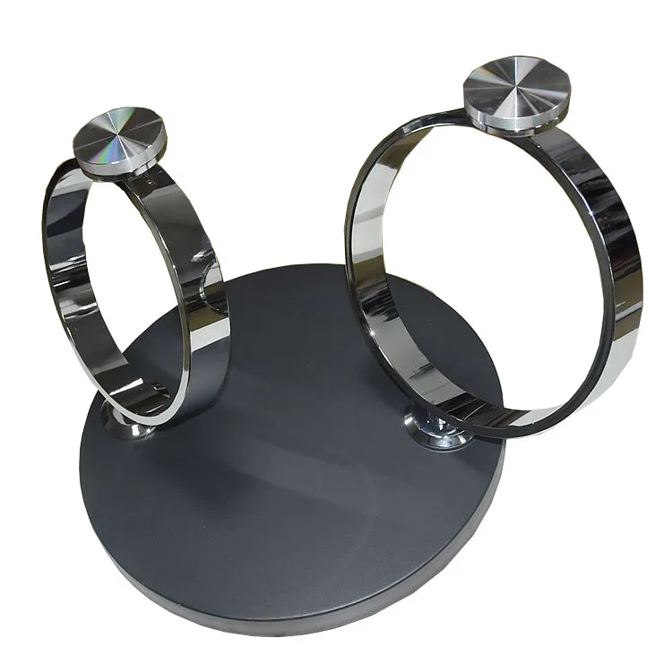 space saving furniture double-sided rotatable glass round coffee tea table convertible one and two tabletop frame mechanism