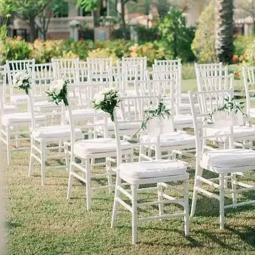 Wholesale Gold Chivari Plastic Monobloc Resin Stackable Hotel Banquet Restaurant Dinning Tiffany Chiavari Chairs For Wedding