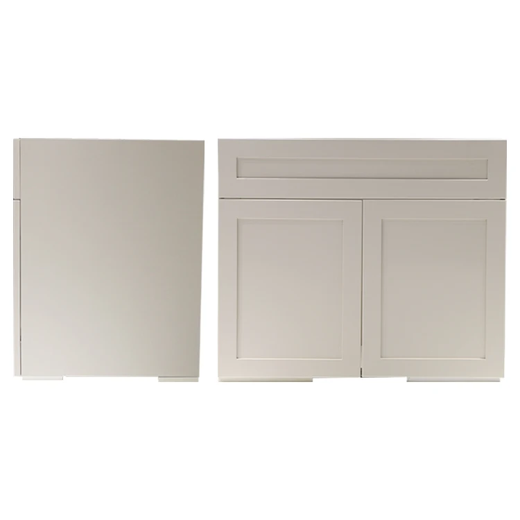 SANTOPOVA Most Hot Sell Solid Wood Kitchen Furniture White/ Blue Shaker Style Kitchen Cabinets from Vietnam Factory