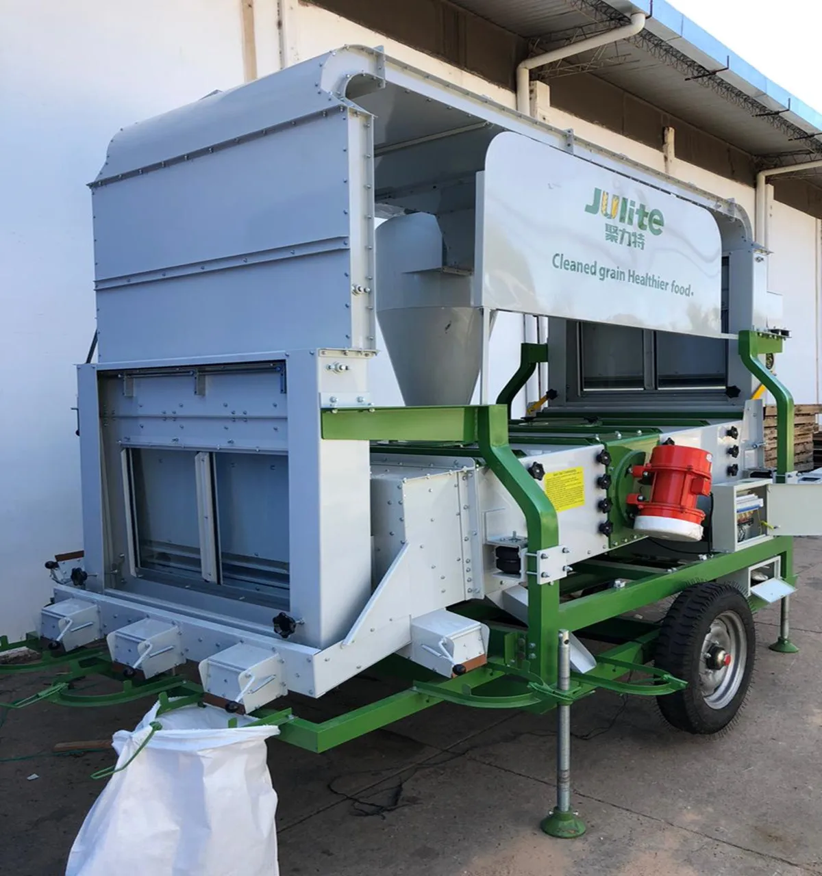 Julite Factory Directly Sale Maize Peanut Sesame Seed Double Air Screen Cleaner