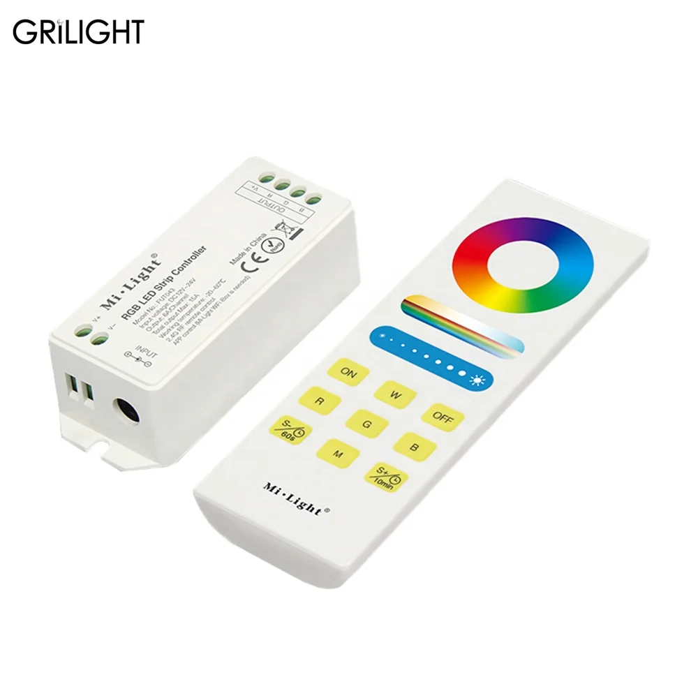 FUT043A DC12V 24V 2 4 г зоны контроллер светодиодной ленты RGB светодиодный комплект LED с пульт