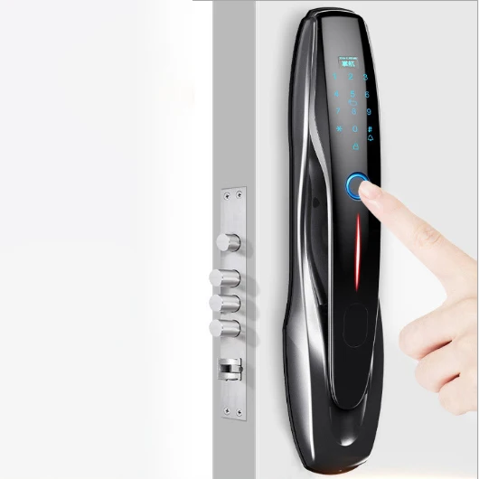 Замок врезной цифровой для дома и гостиницы, умный замок с разблокировкой, с камерой, автоматическая разблокировка