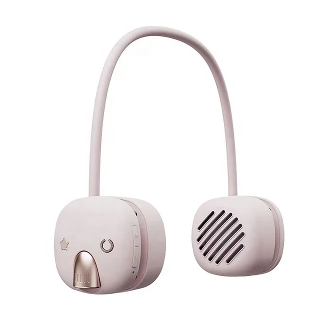 T5 2023 New best selling BT 5.1 USB Charging Night lights portable Skin-friendly Wireless Neck Hanging Speaker with mic
