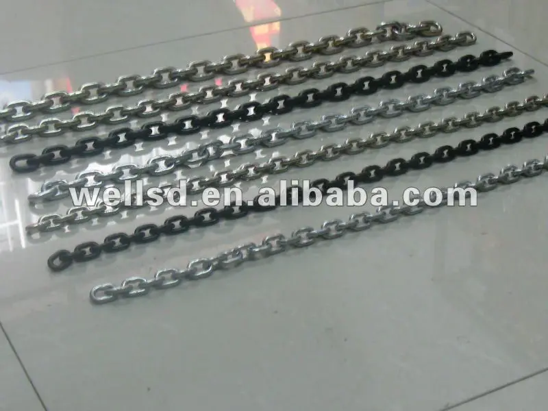 Thin iron link welded chains