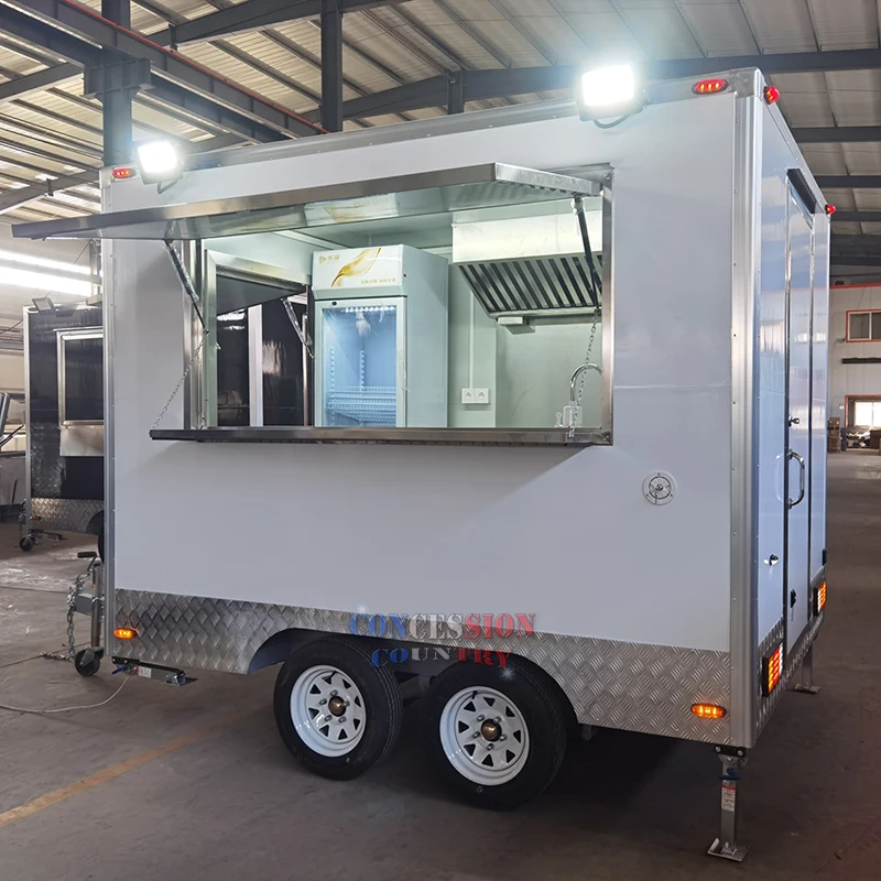 2024 hot sale small food trailer fully equipped mobile restaurant fast food trailer truck food trailer