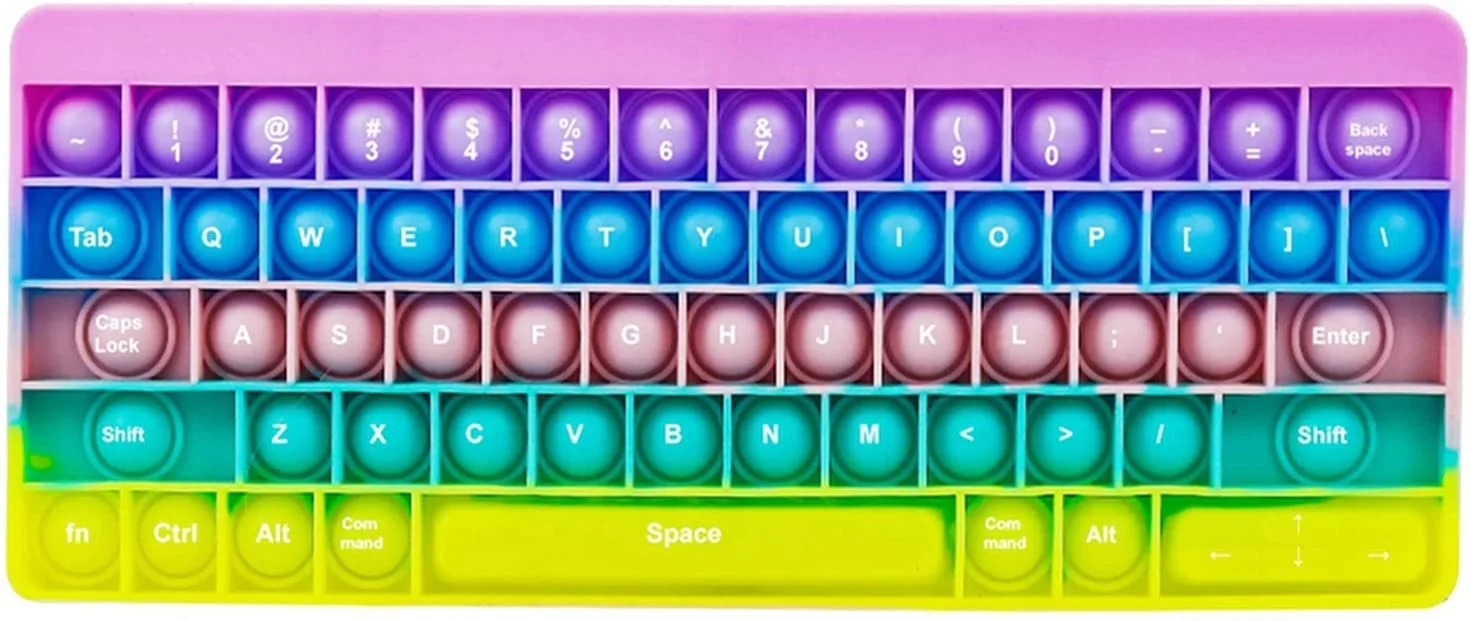 Wholesale Sensory Stress Relief Bubble Pop Keyboard Fidget Toy For Kids Adult