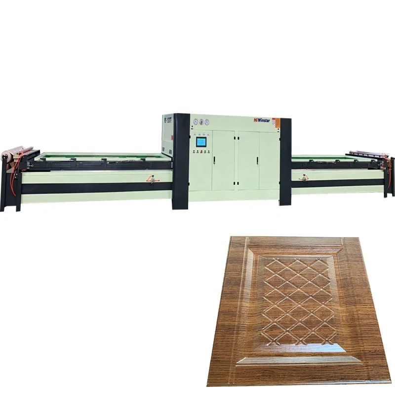 
WS1300TF woodworking door pvc foil vacuum membrane press laminating machine 