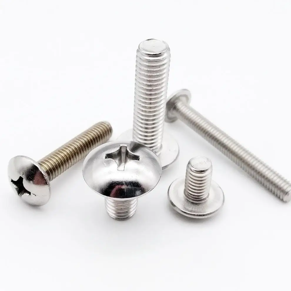 SDPSI DCT M2 M2.5 M3 M4 M5 M6 304 A2-70 stainless steel JISB1111T Phillips Truss Head Large Flat Round Cross Screw Bolt