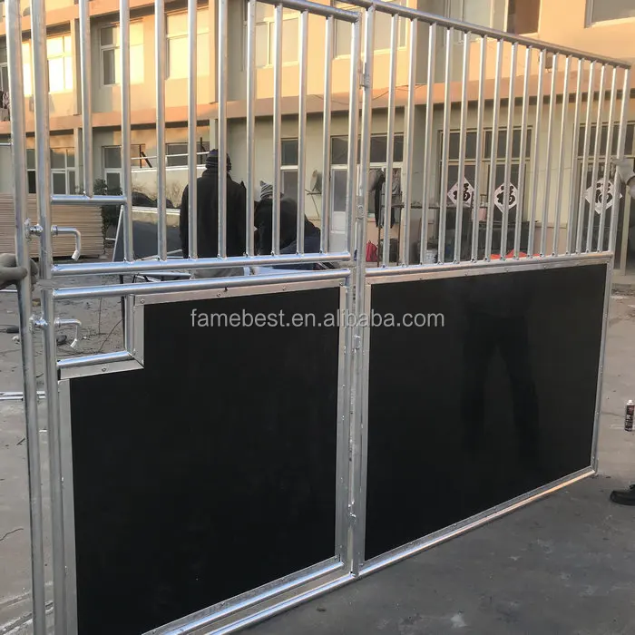 Cheap exterior double swivel stable doors for horses temporary pvc panel horse stall outside stable box