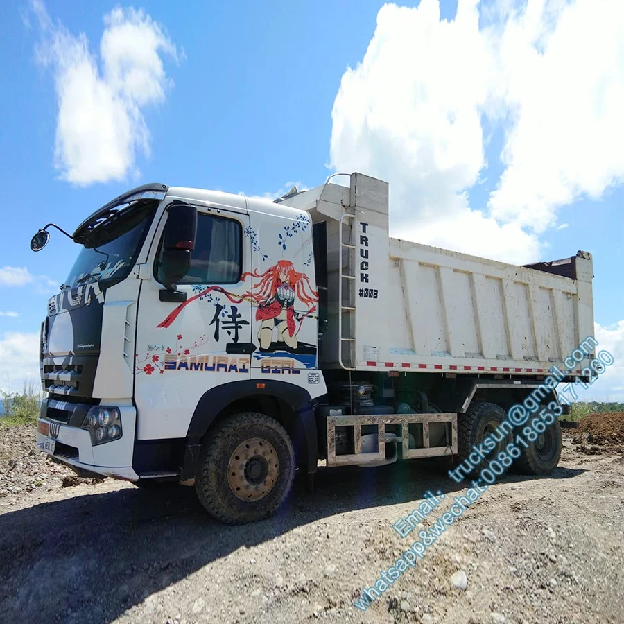 SINOTRUK HOWO A7 T7H 6x4 10 WHEELER 20cbm DUMP TRUCK on stock now ZZ3257N3847N1